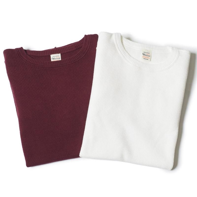 WAREHOUSE & CO. / Lot 5903 4本針クルーネックワッフル長袖T WAREHOUSE & CO. / Lot 5903 4本針クルーネックワッフル長袖T