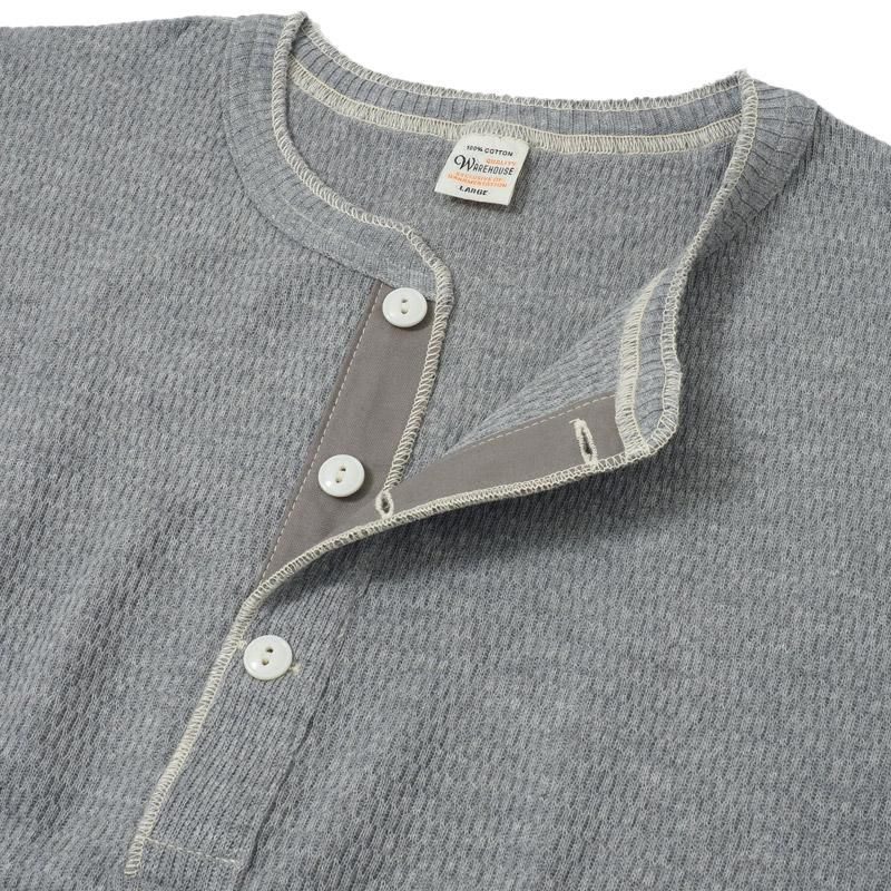 WAREHOUSE & CO. / Lot 5904 4本針ヘンリーネックワッフル長袖T WAREHOUSE & CO. / Lot 5904 4本針ヘンリーネックワッフル長袖T