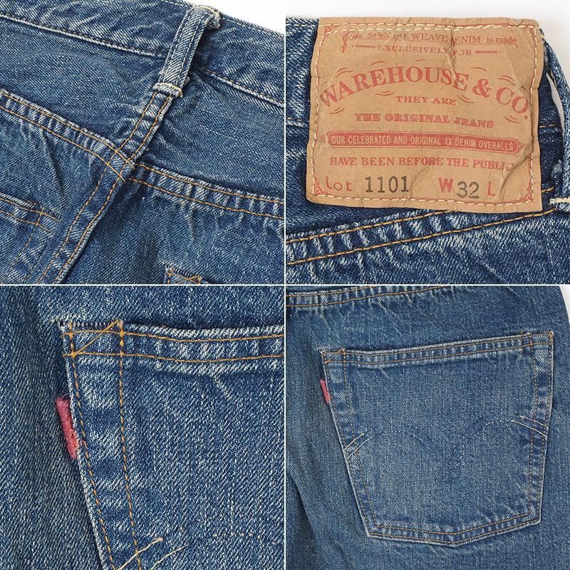 WAREHOUSE & CO. / 2ND-HAND 1101 (USED WASH) - WAREHOUSE&CO. WAREHOUSE & CO. / 2ND-HAND 1101 (USED WASH) - WAREHOUSE&CO.