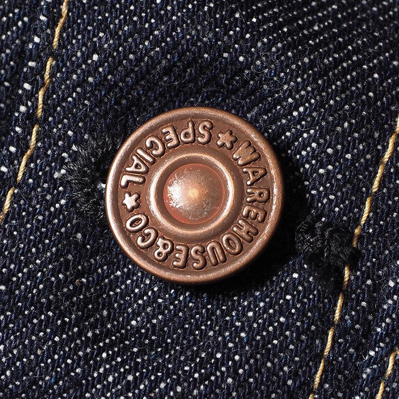 WAREHOUSE  CO. / Lot 2001XX(2000XX) 【Late 1940's to 1950】 Copper-colored  steel buttons - WAREHOUSE＆CO.
