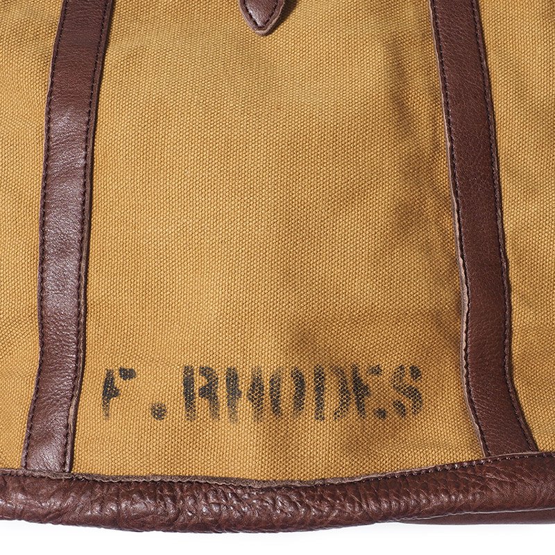 WAREHOUSE & CO. / Lot 5220 LEATHER ＆ CANVAS TOTE BAG プリント