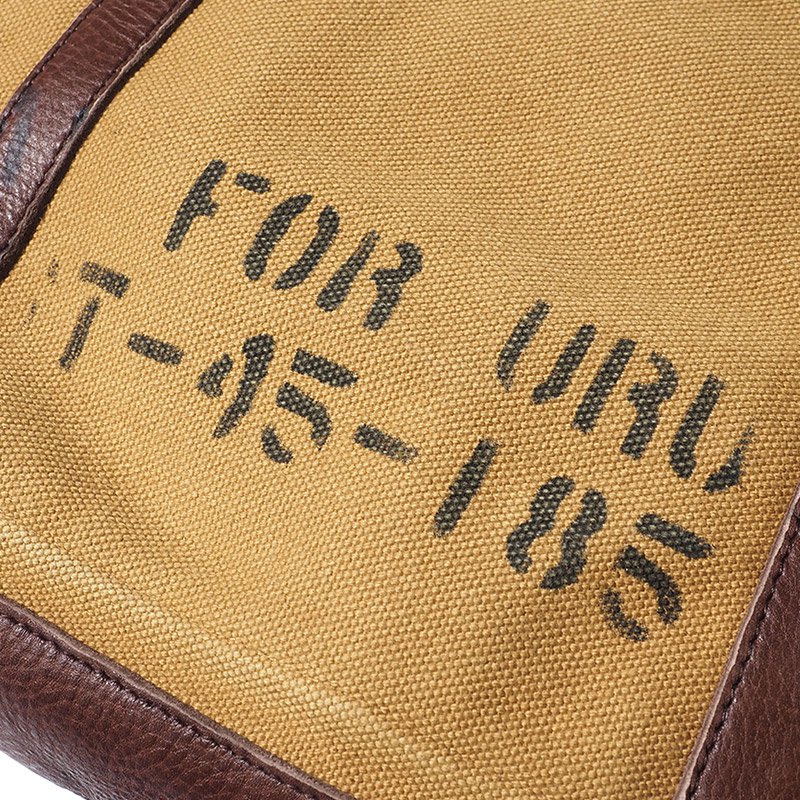 WAREHOUSE & CO. / Lot 5220 LEATHER ＆ CANVAS TOTE BAG プリント
