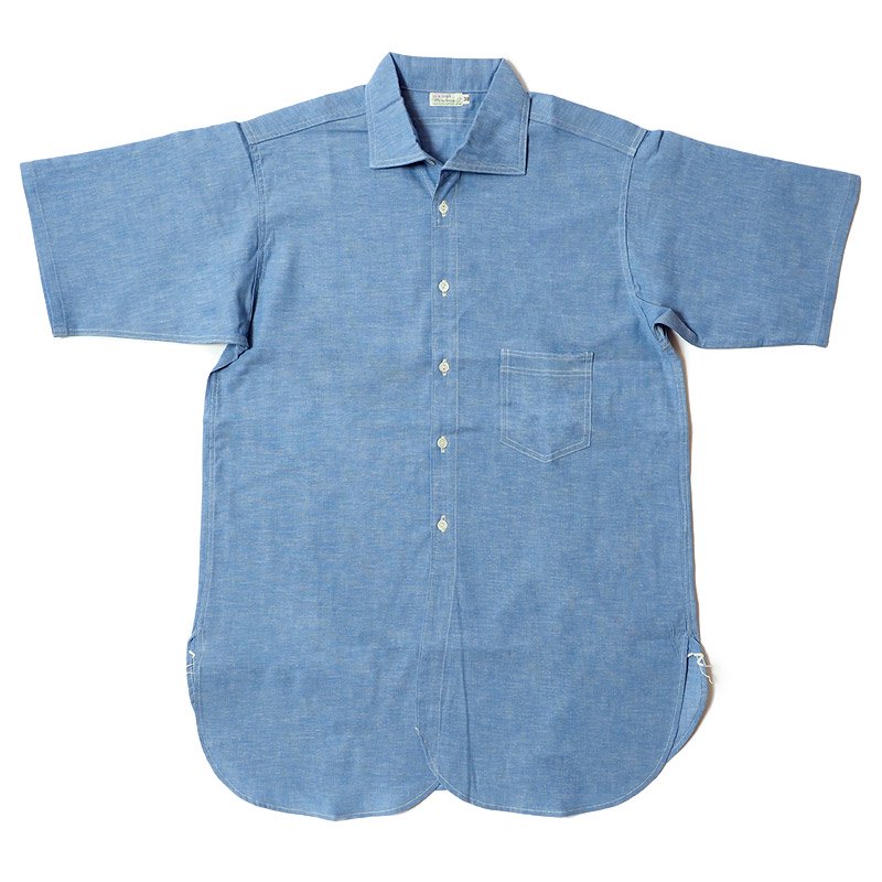 WAREHOUSE & CO. / Lot 3043 S/S OPEN COLLAR CHAMBRAY SHIRTS 無地