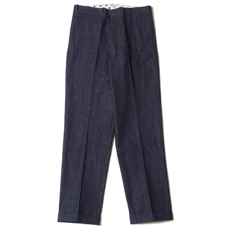 WAREHOUSE & CO. / Lot 1222 FLIP TOP STYLE PIQUE PANTS インディゴデニム -  WAREHOUSE＆CO.