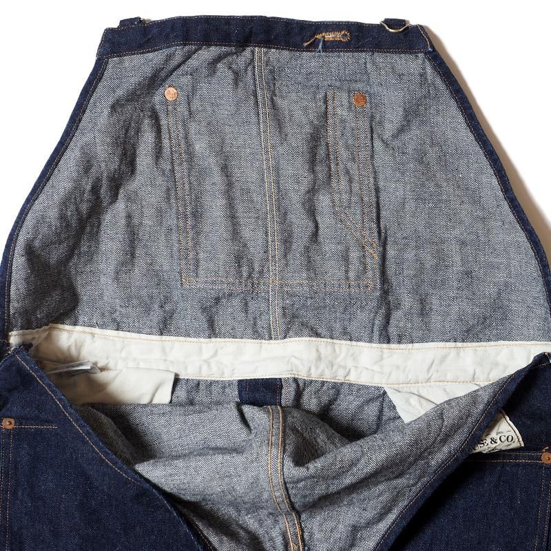 [ご予約商品] WAREHOUSE & CO. / Lot 2ND-HAND 1006XX NO.1DENIM OVERALL(ONE WASH) -  WAREHOUSE＆CO.