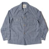 WAREHOUSE & CO. / Lot 2195 INDIGO PINCHECK CHANGE BUTTON COVERALL 