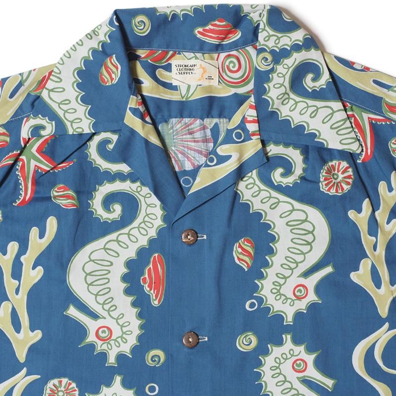 ジョングラッコー Lot JG-19 Seahorse vs Starfish John Gluckow / Lot JG-19 Seahorse vs Starfish Print Shirt