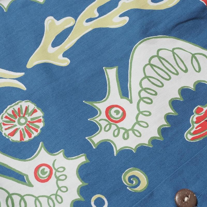 John Gluckow / Lot JG-19 Seahorse vs Starfish Print Shirt