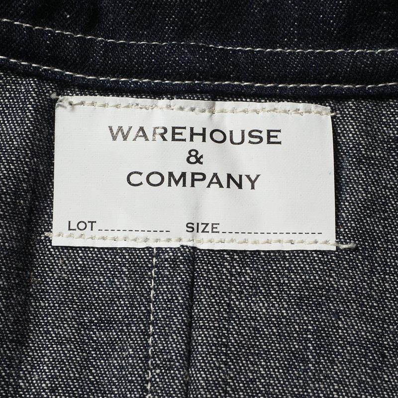 WAREHOUSE & CO. / Lot 2216 NEW DEAL PROGRAMS DENIM COVERALL WAREHOUSE & CO. / Lot 2216 NEW DEAL PROGRAMS DENIM COVERALL