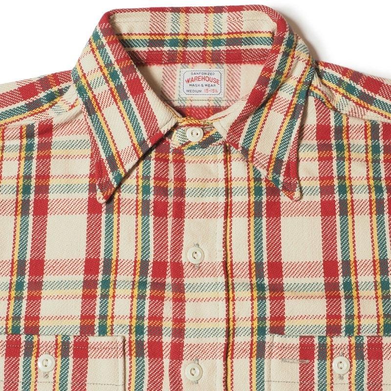WAREHOUSE & CO. / Lot 3104 FLANNEL SHIRTS B柄 ONE WASH