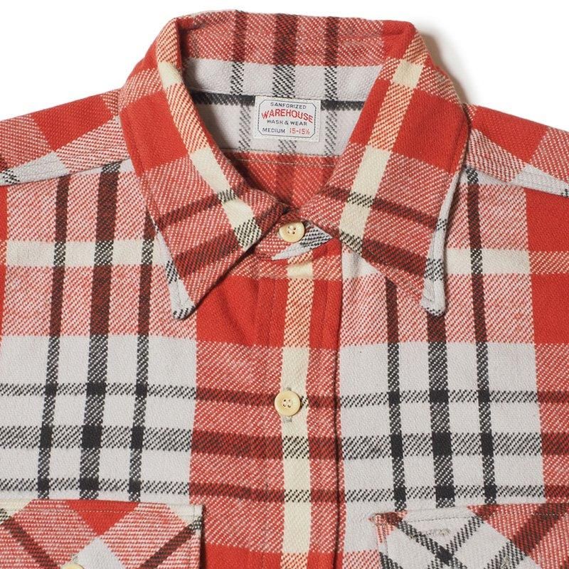 WAREHOUSE & CO. / Lot 3104 FLANNEL SHIRTS C柄 ONE WASH WAREHOUSE & CO. / Lot 3104 FLANNEL SHIRTS C柄 ONE WASH