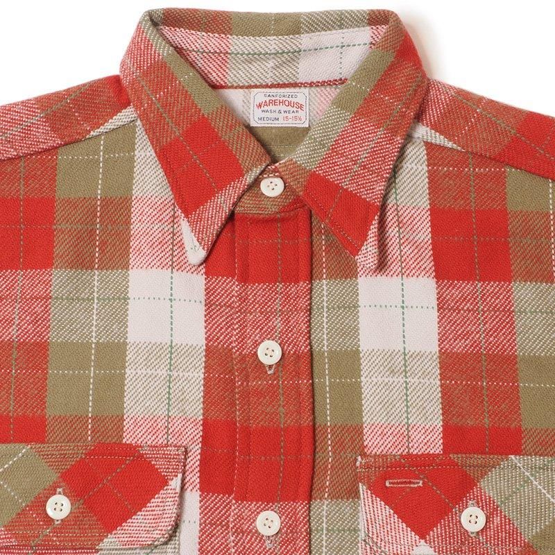 WAREHOUSE & CO. / Lot 3104 FLANNEL SHIRTS E柄 ONE WASH WAREHOUSE & CO. / Lot 3104 FLANNEL SHIRTS E柄 ONE WASH