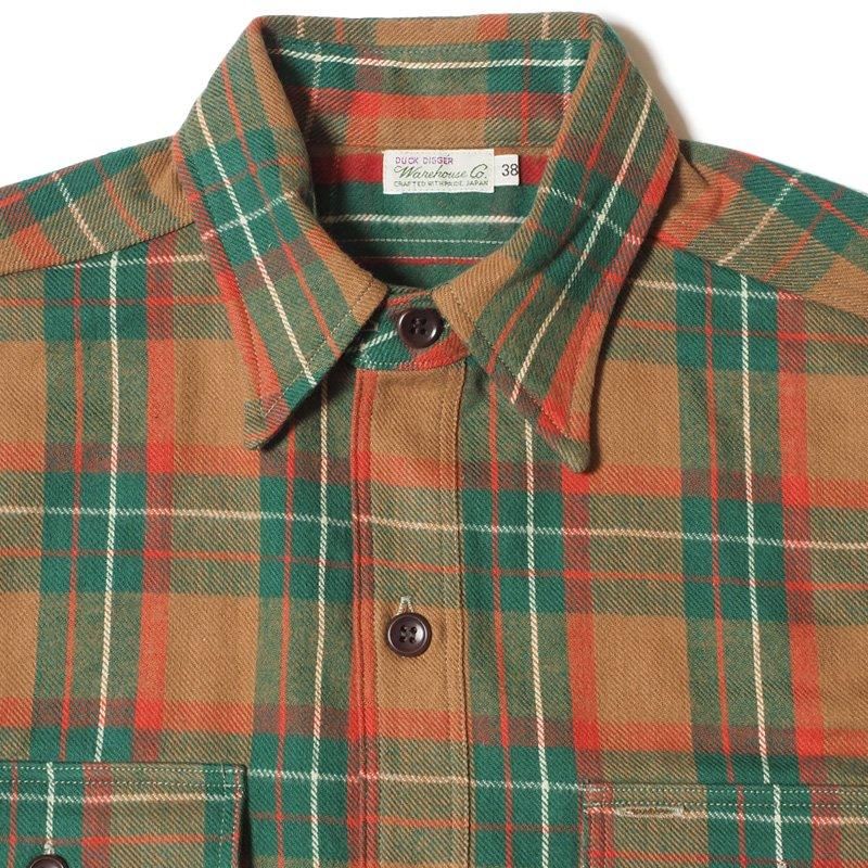 WAREHOUSE & CO. / Lot 3022 FLANNEL SHIRTS WITH CHINSTRAP G柄 WAREHOUSE & CO. / Lot 3022 FLANNEL SHIRTS WITH CHINSTRAP G柄