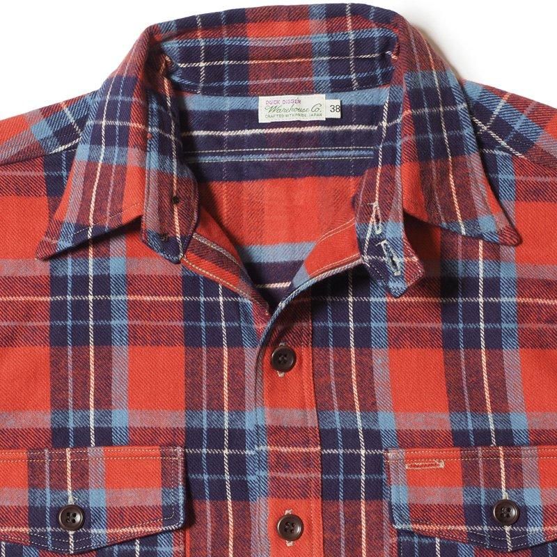 WAREHOUSE & CO. / Lot 3022 FLANNEL SHIRTS WITH CHINSTRAP G柄 WAREHOUSE & CO. / Lot 3022 FLANNEL SHIRTS WITH CHINSTRAP G柄