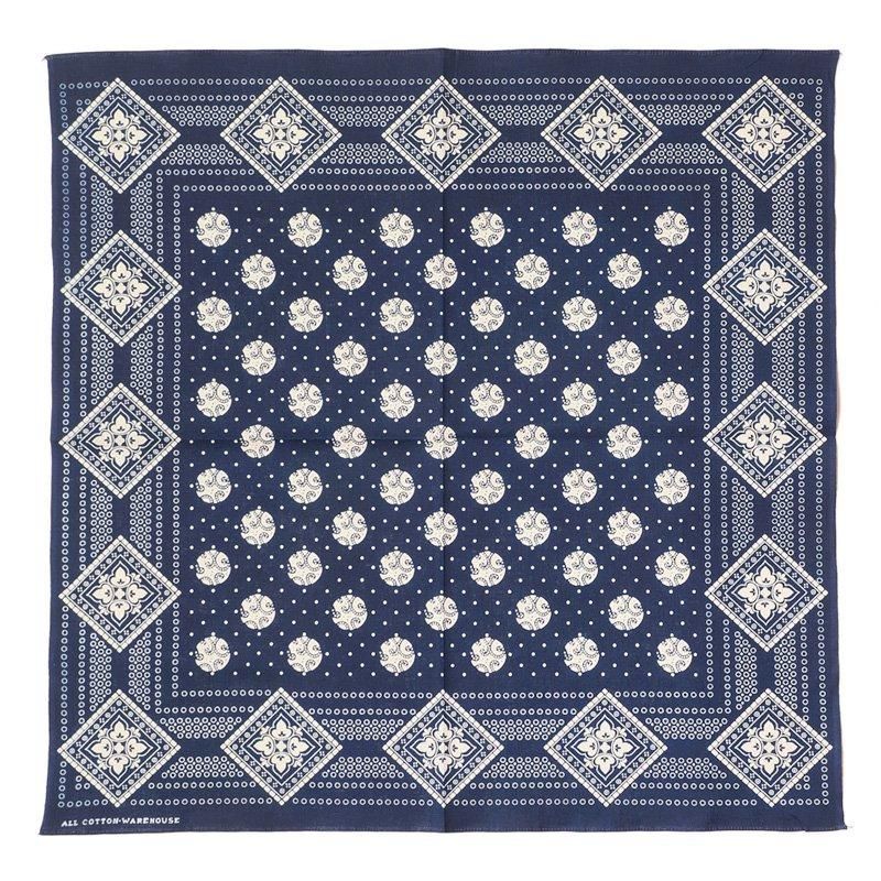WAREHOUSE & CO. / Lot 5244 SELVEDGE BANDANA (GEOMETRIC
