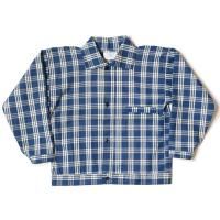 WAREHOUSE & CO. / Lot 2231 1900S INDIGO BLUE and WHITE CHECK BLOUSE å