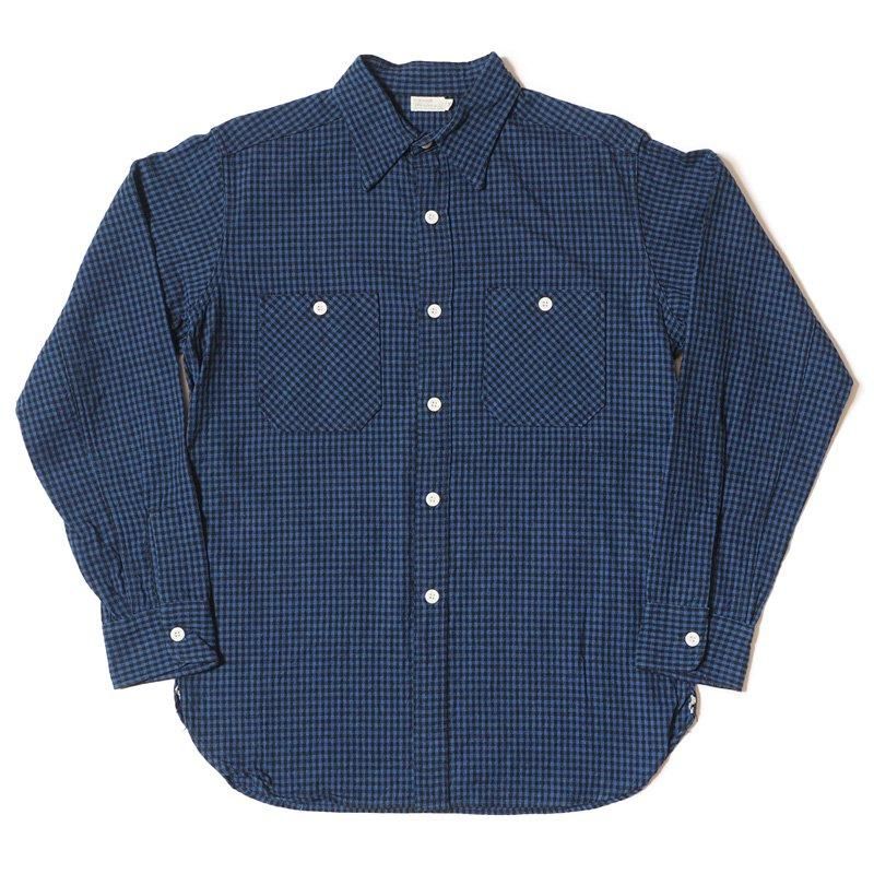 ジャンゴアトゥール　アイリッシュワーカーギンガムチェックシャツ DjangoAtour “irish worker ginghamcheck shirt”＜anotherline