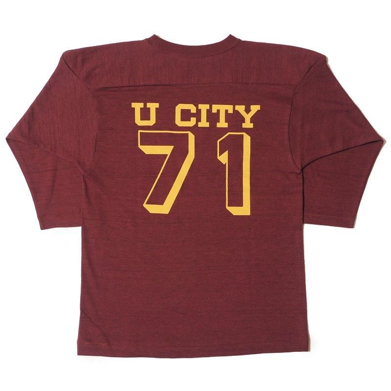 WAREHOUSE & CO. / Lot 4063 7分袖フットボールT U CITY WAREHOUSE & CO. / Lot 4063 7分袖フットボールT U CITY
