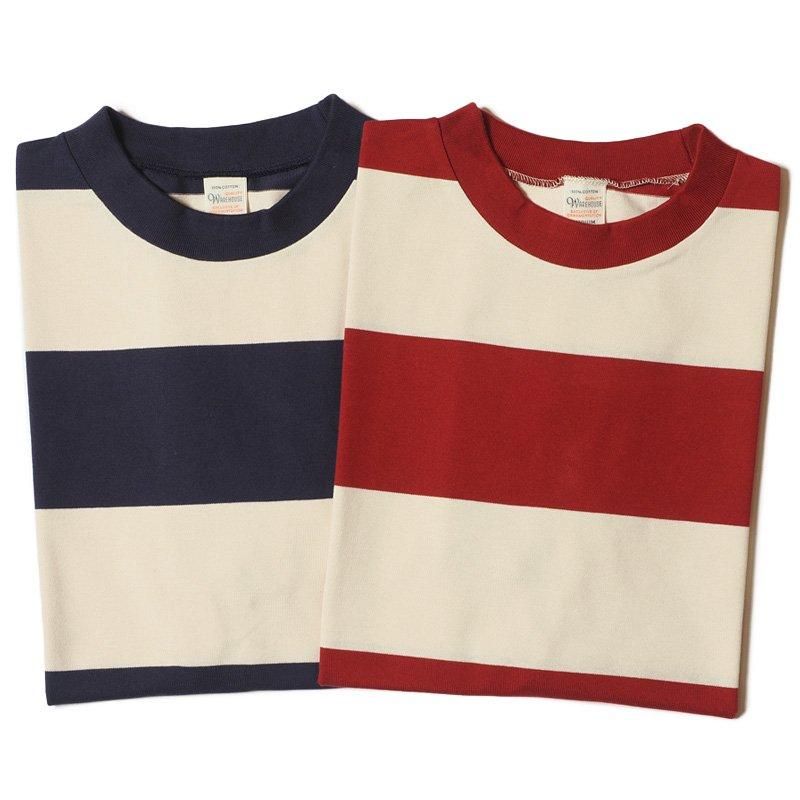WAREHOUSE & CO. / Lot 4108 半袖4インチボーダーT - WAREHOUSE＆CO.