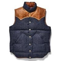 WAREHOUSE & CO. / Lot 2237 ROCKY MOUNTAIN  WAREHOUSE INDIGO HBT DOWN VEST 