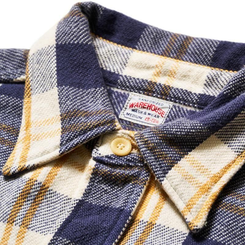 WAREHOUSE & CO. / Lot 3104 FLANNEL SHIRTS B柄 ONE WASH