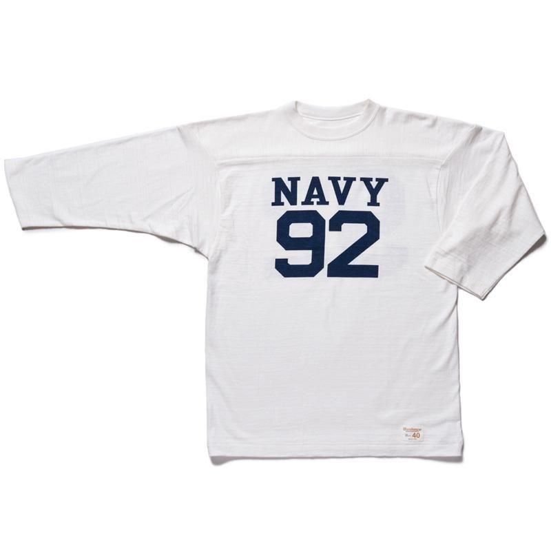 WAREHOUSE & CO. / Lot 4063 7分袖フットボールT NAVY 92