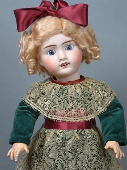 Fabulous French Jules Verlingue Antique Bisque Doll - ビスク Fabulous French Jules Verlingue Antique Bisque Doll - ビスク