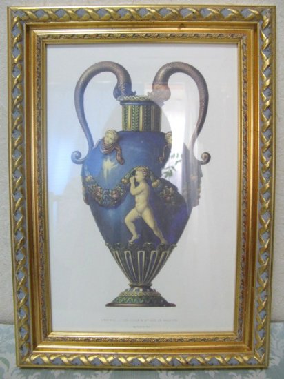 即納！ 美品 絵画 天使 高級 イタリア製 花瓶 天使のモチーフ 壺 ...