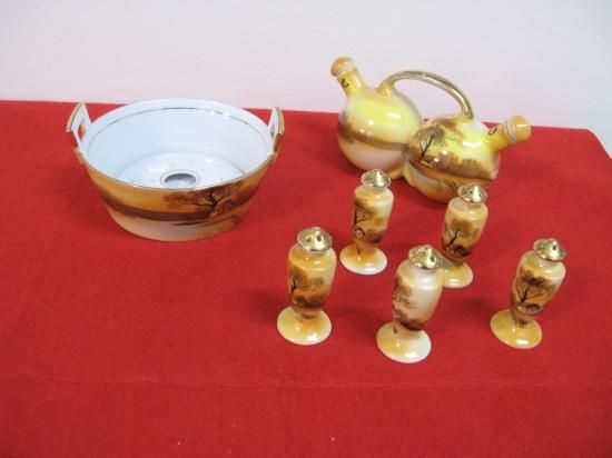 即納！ アンティーク オールドノリタケ ツリーインザメドウ 3点セット