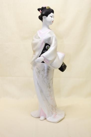即納！ 中古 日本人形 博多人形 和装美人 陶磁器 着物 和服 置物