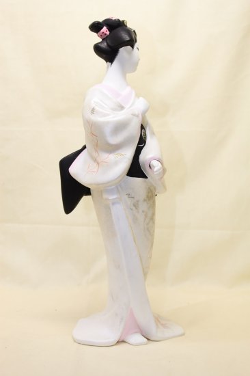 即納！ 中古 日本人形 博多人形 和装美人 陶磁器 着物 和服 置物 