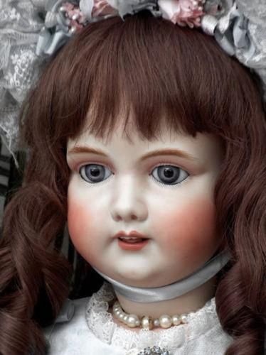アーモンドマルセルタイプ　ベビードール　アンティーク風　人形　ブロカント　蚤の市 アーモンドマルセルタイプ ベビードール アンティーク風 人形