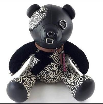 COACH × キースヘリング レザーテディベア