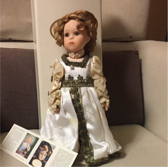 即納! 美品 イタリア製陶磁人形 アリアンナ オールビスクドール 29cm 