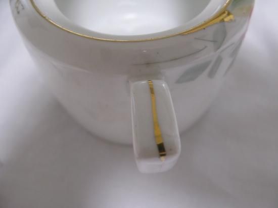 色移り有り オールドノリタケ/Noritake/ハンドペイント/シュガー入れ