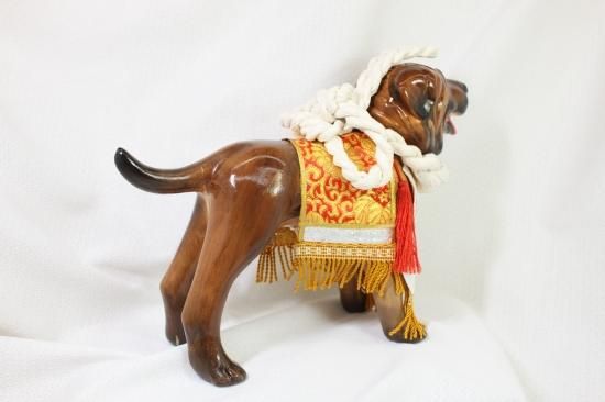 即納！中古 土佐闘犬 高知工芸社作 箱付 置物 - ビスクドール