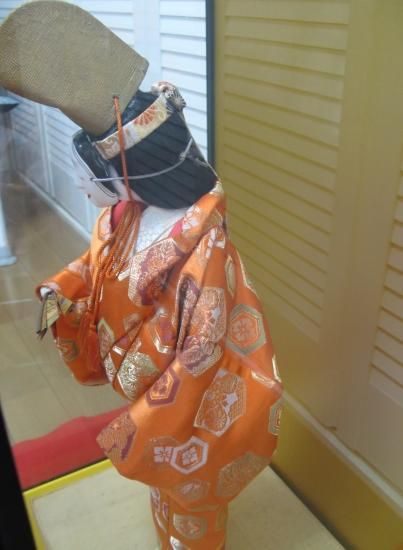 即納！能人形 日本人形 ガラスケース入 大きな人形 高さ59㎝ 船