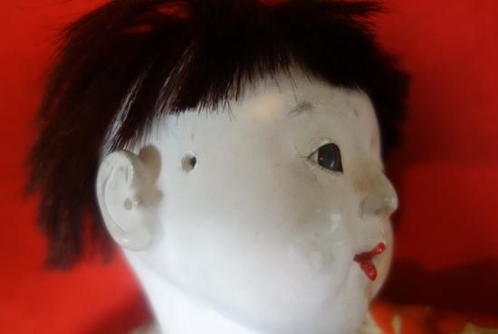 即納!古い市松人形 アンティーク 27㎝ 日本人形 雛人形 古雛 即納!古い市松人形 アンティーク 27㎝ 日本人形 雛人形 古雛