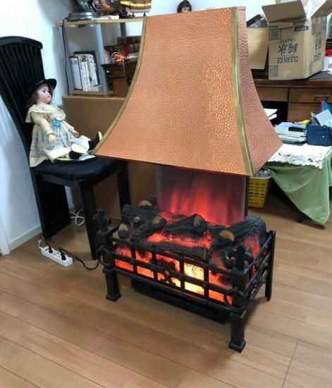 即納！英国 RADIATION SUNHOUSE社 マントルピース暖炉 電気温風 