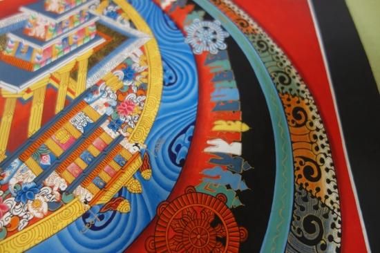 即納!新品 ネパールの仏画 立体的に見える3Dタンカ 曼荼羅 48 即納!新品 ネパールの仏画 立体的に見える3Dタンカ 曼荼羅 48