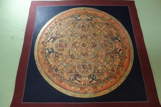 即納!新品 ネパールの仏画 タンカ The wheel of life 大 即納!新品 ネパールの仏画 タンカ The wheel of life 大
