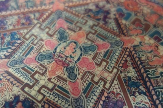 即納！新品 ネパールの仏画 タンカ The wheel of life 大