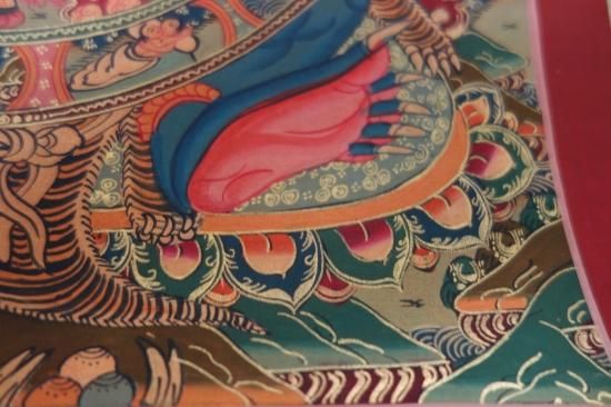 即納!新品 ネパールの仏画 タンカ The wheel of life Ⅲ 即納!新品 ネパールの仏画 タンカ The wheel of life Ⅲ