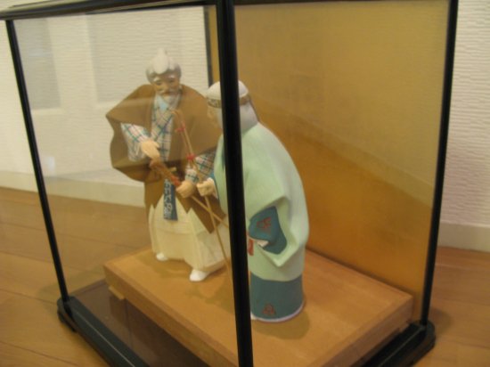 即納！伝統工芸 大きな高砂人形 日本人形縁起物 夫婦円満 ガラスケース