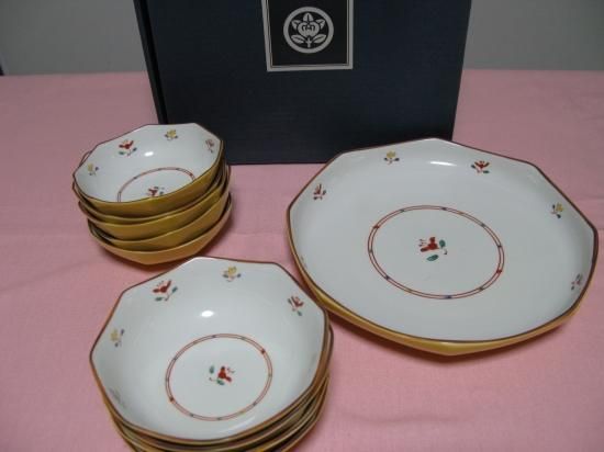 即納！未使用保管品☆たち吉 橘吉 花あわせ 923-0736 取り鉢揃