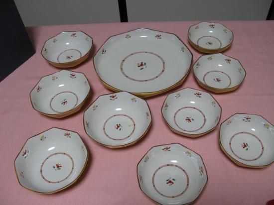 即納！未使用保管品☆たち吉 橘吉 花あわせ 923-0736 取り鉢揃