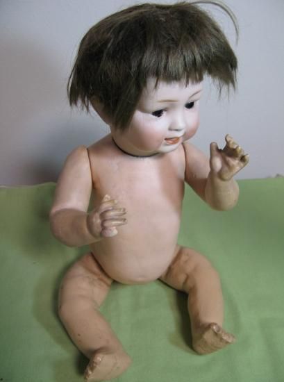 アンティークドール35cm 可愛い赤ちゃんベビー素敵なドレスと