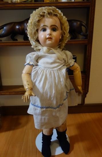 即納！アンティーク ビスクドール ジュモー オープンマウス リクレイム