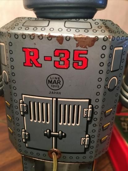 即納!稀少 ラインマー 増田屋 マスダヤ ブリキ ロボット R-35 即納!稀少 ラインマー 増田屋 マスダヤ ブリキ ロボット R-35