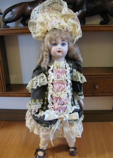 ビスクドール 西洋人形 ジュモー アンティーク リプロ□身長約58cm